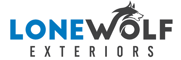 Lone Wolf Exteriors Window and Siding Replacement Logo